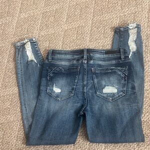 Buckle Black Distressed Blue Women's Jeans